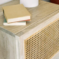Rotan Webbing Nachtkastje -Zuiver Verkoop kave home rexit rotan webbing nachtkastje 09