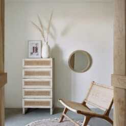Bestsellers -Zuiver Verkoop kave home rexit rotan webbing smalle ladekast 06