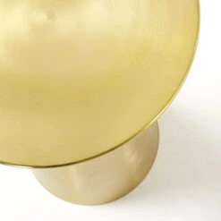 Ronde Metalen Bijzettafel Goud -Zuiver Verkoop kave home rhet ronde etalen bijzettafel goud 02