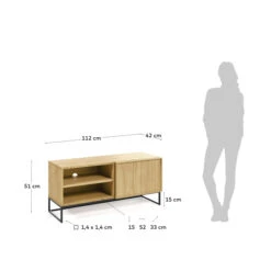 Tv-meubel Eiken -Zuiver Verkoop kave home taiana tv meubel eiken 06