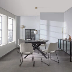 Zwart Dressoir Met Ribbelglas -Zuiver Verkoop kave home trixie zwart dressoir met ribbelglas 04