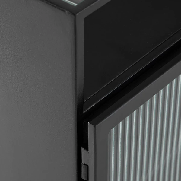 Zwart Nachtkastje Ribbelglas 10 Zwart Nachtkastje Ribbelglas - Afbeelding 8