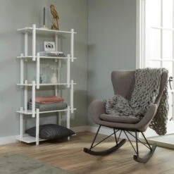 Schommelstoel Van Stof -Zuiver Verkoop kave home vania schommelstoel van stof cc0610ml03 sfeer 02