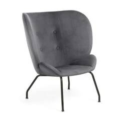 Design Fauteuil Hoge Rugleuning -Zuiver Verkoop kave home violet fluwelen fauteuil 06