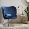 Design Fauteuil Hoge Rugleuning 2 Design Fauteuil Hoge Rugleuning -Zuiver Verkoop kave home violet fluwelen fauteuil blauw 01 2