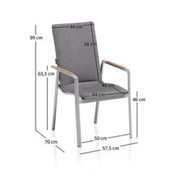 Kettler Stapelbare Tuinstoel Sunbrella Hoge Rug -Zuiver Verkoop kettler diamond sunbrella stapelbare tuinstoel sunbrella hoge rug 01 2