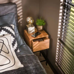 Klein Nachtkastje Acaciahout -Zuiver Verkoop klein nachtkastje acaciahout vico giani 05