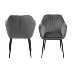 Velvet Eetkamerstoel Met Arm -Zuiver Verkoop kuipstoel velvet grijs viborg bodio 01 1