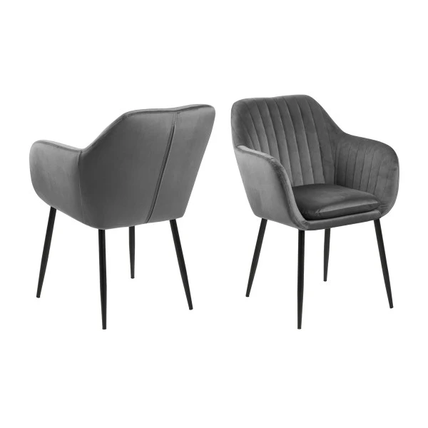 Velvet Eetkamerstoel Met Arm 5 Velvet Eetkamerstoel Met Arm - Afbeelding 3