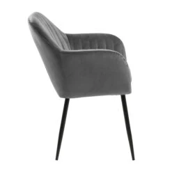 Velvet Eetkamerstoel Met Arm -Zuiver Verkoop kuipstoel velvet grijs viborg bodio 03 1