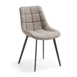 Industriele Kuipstoel Kunstleer -Zuiver Verkoop laforma adah stoel gewatteerd patroon 02 1