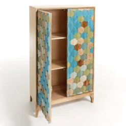 Kleurrijke Kast Mozaiek -Zuiver Verkoop laforma ilka wandkast met mozaiek patroon 03
