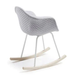 Schommelstoel Quilted Lichtgrijs -Zuiver Verkoop laforma kenna schommelstoel quilted lichtgrijs 03