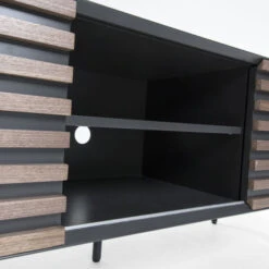 Mat Grijs Tv-meubel Met Walnoot -Zuiver Verkoop laforma mahon tv meubel walnoot bruin 05