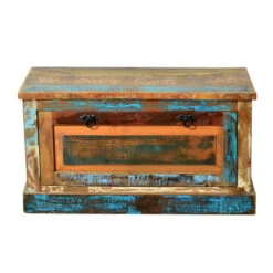 Lage Schoenenkast Gerecycled Sloophout