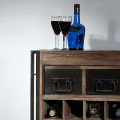 Industriele Wijnkast Met Lades -Zuiver Verkoop lavis havel industriele wijnkast met lades 02