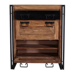 Schoenenkast Met Zwart Metalen Handgrepen -Zuiver Verkoop lavis havel ladenkast met zwart metalen handgrepen 05