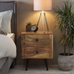 Nachtkastje Van Sheesham Hout 5 Nachtkastje Van Sheesham Hout -Zuiver Verkoop lavis lynn nachtkastje van sheesham hout 05