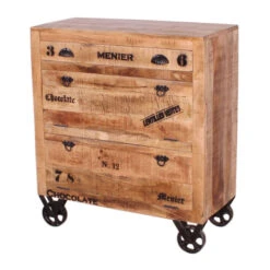 Industriële Schoenenkast Op Wielen -Zuiver Verkoop lavis porter industrieel dressoir op wielen 05