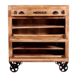 Industriële Schoenenkast Op Wielen -Zuiver Verkoop lavis porter industrieel dressoir op wielen 06