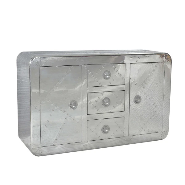 Dressoir Zilver Aluminium 3 Dressoir Zilver Aluminium