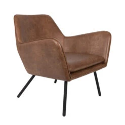 Leren Fauteuil Met Armleuningen 16 Leren Fauteuil Met Armleuningen -Zuiver Verkoop lederen retro fauteuil bon lumz home 02