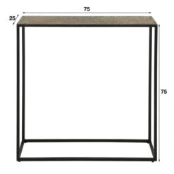 Metallic Sidetable Antiek Brons -Zuiver Verkoop metallic sidetable antiek brons iron giani 04