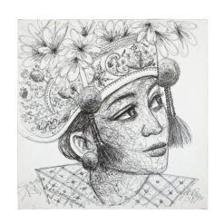 Schilderij Bali -Zuiver Verkoop must living balinese girl kadek schilderij bali 02