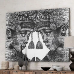 Schilderij Bali -Zuiver Verkoop must living balinese tweeling schilderij bali 04