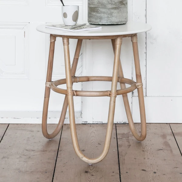 Ibiza Stijl Rotan Bijzettafel 4 Ibiza Stijl Rotan Bijzettafel - Afbeelding 2