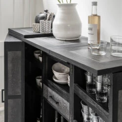 Zwarte Drankkast Bartafel -Zuiver Verkoop must living connaught zwarte drankkast bartafel 07