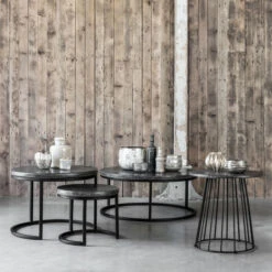 Ronde Salontafel Basalt Steen -Zuiver Verkoop must living mont blanc salontafel steen 04