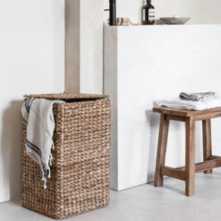 Wasmand Met Deksel -Zuiver Verkoop must living palawan rieten wasmand vierkant 01