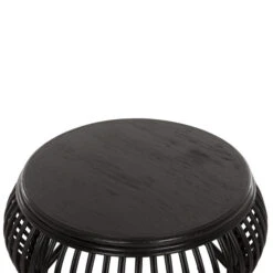 Salontafel Zwart Rotan Rond -Zuiver Verkoop must living positano ronde salontafel zwart rotan 04