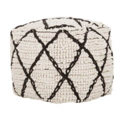 Vierkante Poef Wol -Zuiver Verkoop must living princess vierkante poef wol 02