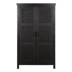 Zwarte Kast Met Rotan -Zuiver Verkoop must living provence zwarte kast met rotan 01