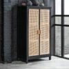 Zwarte Kast Met Rotan Naturel -Zuiver Verkoop must living provence zwarte kast met rotan naturel 01 1