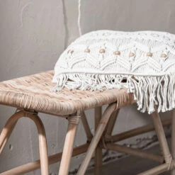 Rieten Eetkamerbank -Zuiver Verkoop must living san antonio rieten eetkamerbank 01