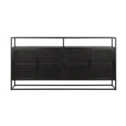 Dressoir Zwart Rotan -Zuiver Verkoop must living spiderman dressoir zwart rotan 01