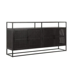 Dressoir Zwart Rotan -Zuiver Verkoop must living spiderman dressoir zwart rotan 02