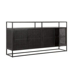 Dressoir Zwart Rotan -Zuiver Verkoop must living spiderman dressoir zwart rotan 03