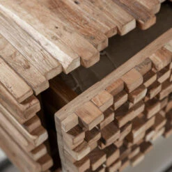 Sidetable Van Stukjes Teak -Zuiver Verkoop must living sticks sidetable van stukjes teak 06