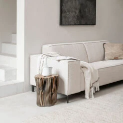 Boomstam Krukje Met Strepen -Zuiver Verkoop must living stripe boomstam krukje met strepen 02