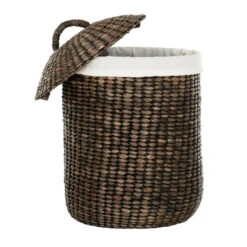 Rieten Wasmand Met Deksel -Zuiver Verkoop must living tahiti rieten wasmand met deksel 03