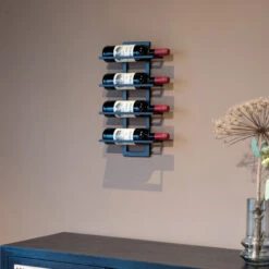 Muur Wijnrek Zwart -Zuiver Verkoop muur wijnrek zwart bodio reserva 4 09