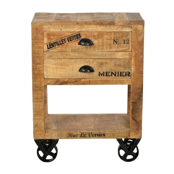 Houten Nachtkastje Op Wielen 3 Houten Nachtkastje Op Wielen