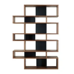 Hoge Boekenkast Walnoot 220 Cm -Zuiver Verkoop noten boekenkast tundo amavel 220 zwart 800x800 1