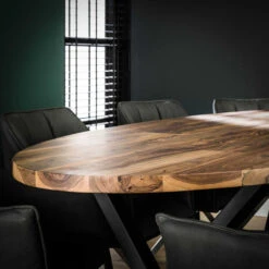 Eettafel Ovaal Industrieel -Zuiver Verkoop ovale eettafel industrieel daytona giani 2