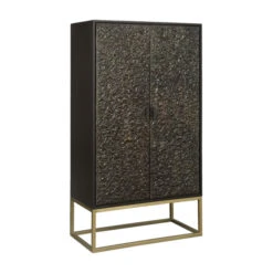 Zwarte Wandkast Met Goud