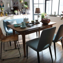 Retro Eettafel Donker Hout -Zuiver Verkoop retro eettafel donker mangohout vegas lavis 01